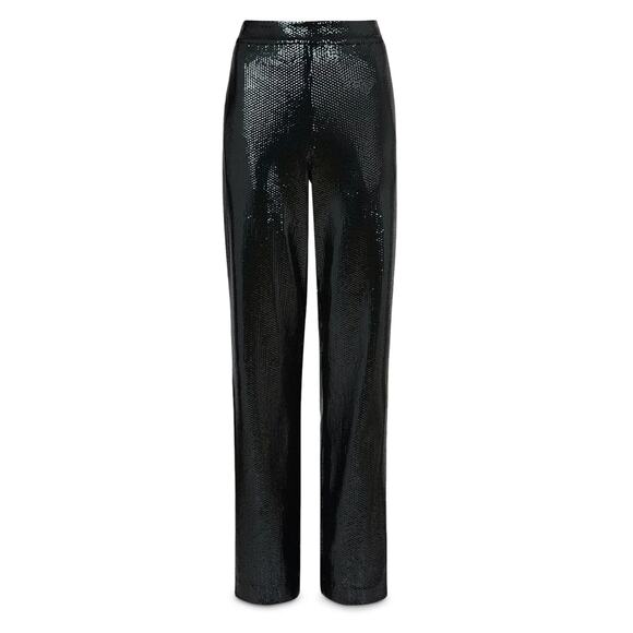 AllSaints Blue Petrol Sequin Leanna Trouser Pants - Picture 4 of 13